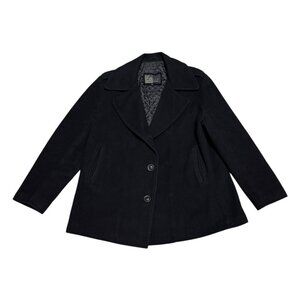 RUDSAK WOOL & CASHMERE Luxury Designer Winter Business Casual Coat Womens Large
